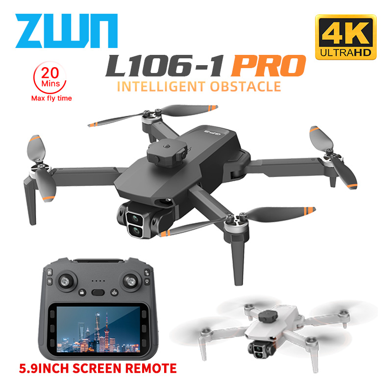 Drone Gimbal Brushless - L106-1PRO GPS Drone profesional con pantalla